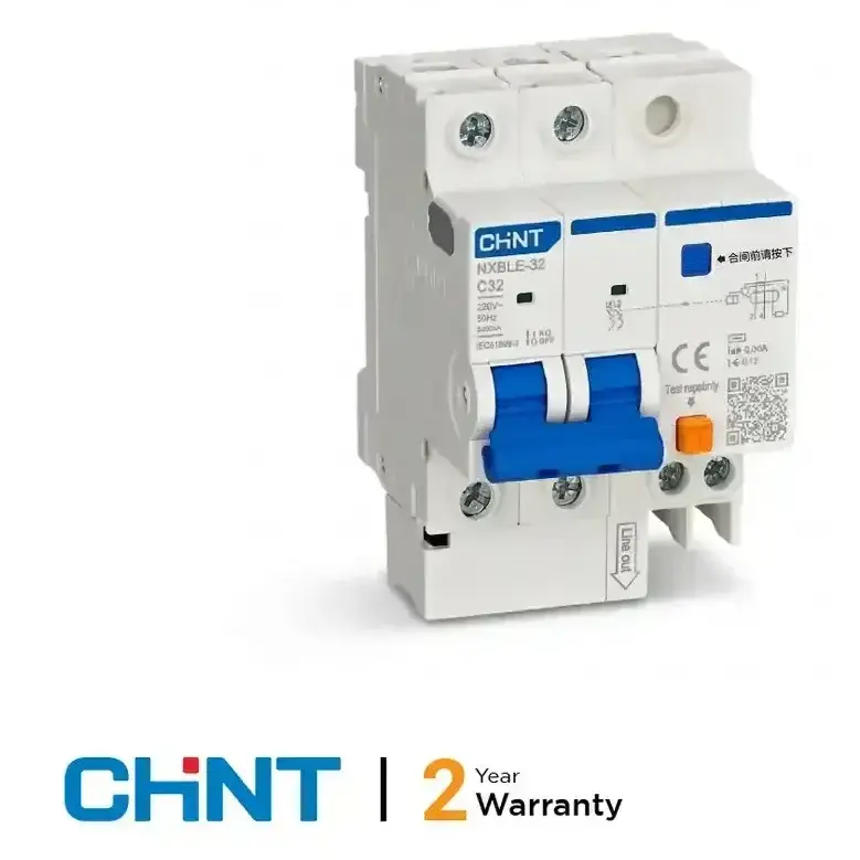 32A Residual Current Breaker with Over-Current (RCBO) 2 Pole
