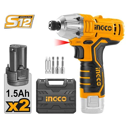 INGCO 12V Cordless Impact Driver Dual Battery