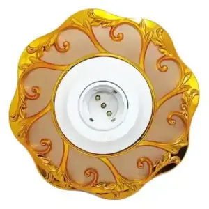 2-in-1 Luxury Golden Lamp Holder