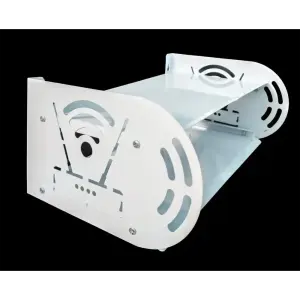 Wall-Mounted Metal Router Stand (White)