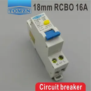 TOMZN TOB3L-32F RCBO 1P+N Residual Current Circuit Breaker – Overload, Short Circuit & Earth Fault Protection