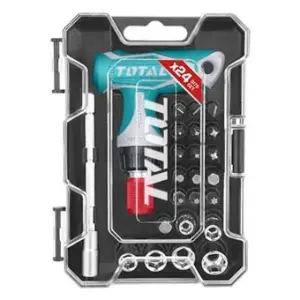 TOTAL T-handle Wrench Screwdriver Set 24 Pcs
