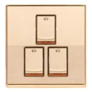 3 Gang 1 Way Switch (Fiona Series) Walton Gang Switch