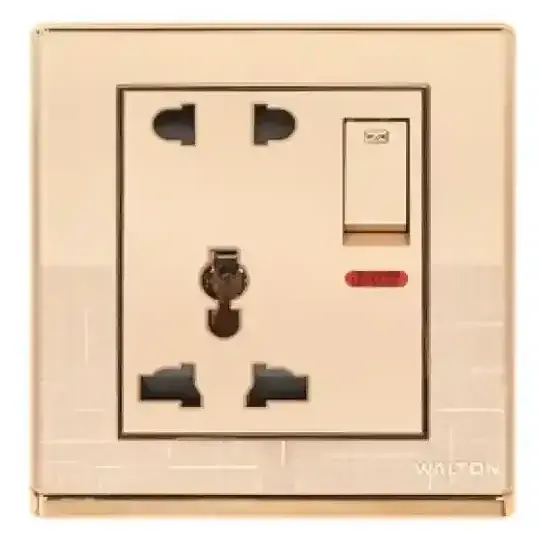 5Pin Socket with Switch (Fiona Series) Walton Gang Switch