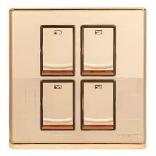 4 Gang Switch (Fiona Series) Walton Gang Switch