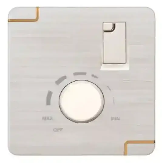 Fan Speed Regulator with Switch (Walton Gang Switch - WFLFRS)