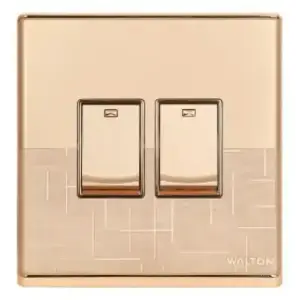 2 Gang 1 Way Switch (Fiona Series) Walton Gang Switch