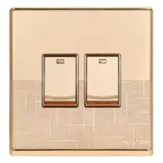 2 Gang 1 Way Switch (Fiona Series) Walton Gang Switch